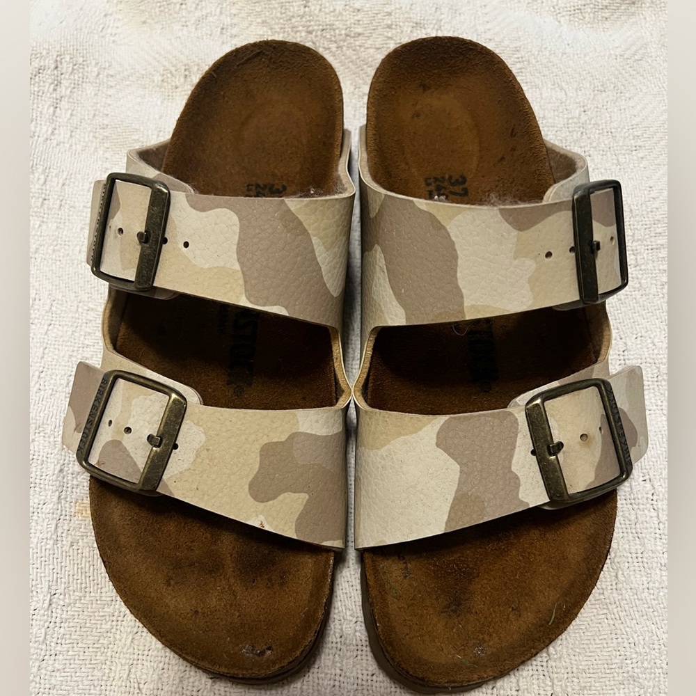 White Camo Birkenstocks